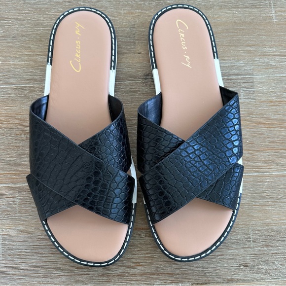 NWOT circus Sam edelman lux slide sandals - Picture 1 of 3